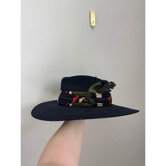 Heart of Mexico Premium‎ Blue Wool One of a Kind Western Hat Sz M - Picture 8 of 8